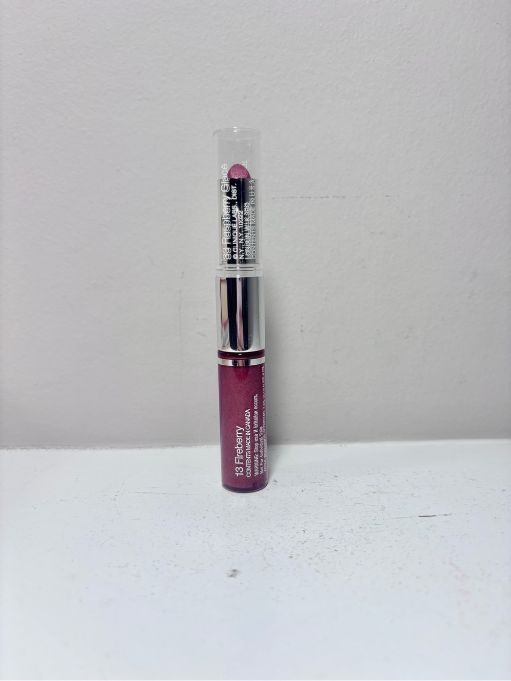 Clinique Duo 13 Fireberry Gloss 33 Raspberry Glacé Lipstick